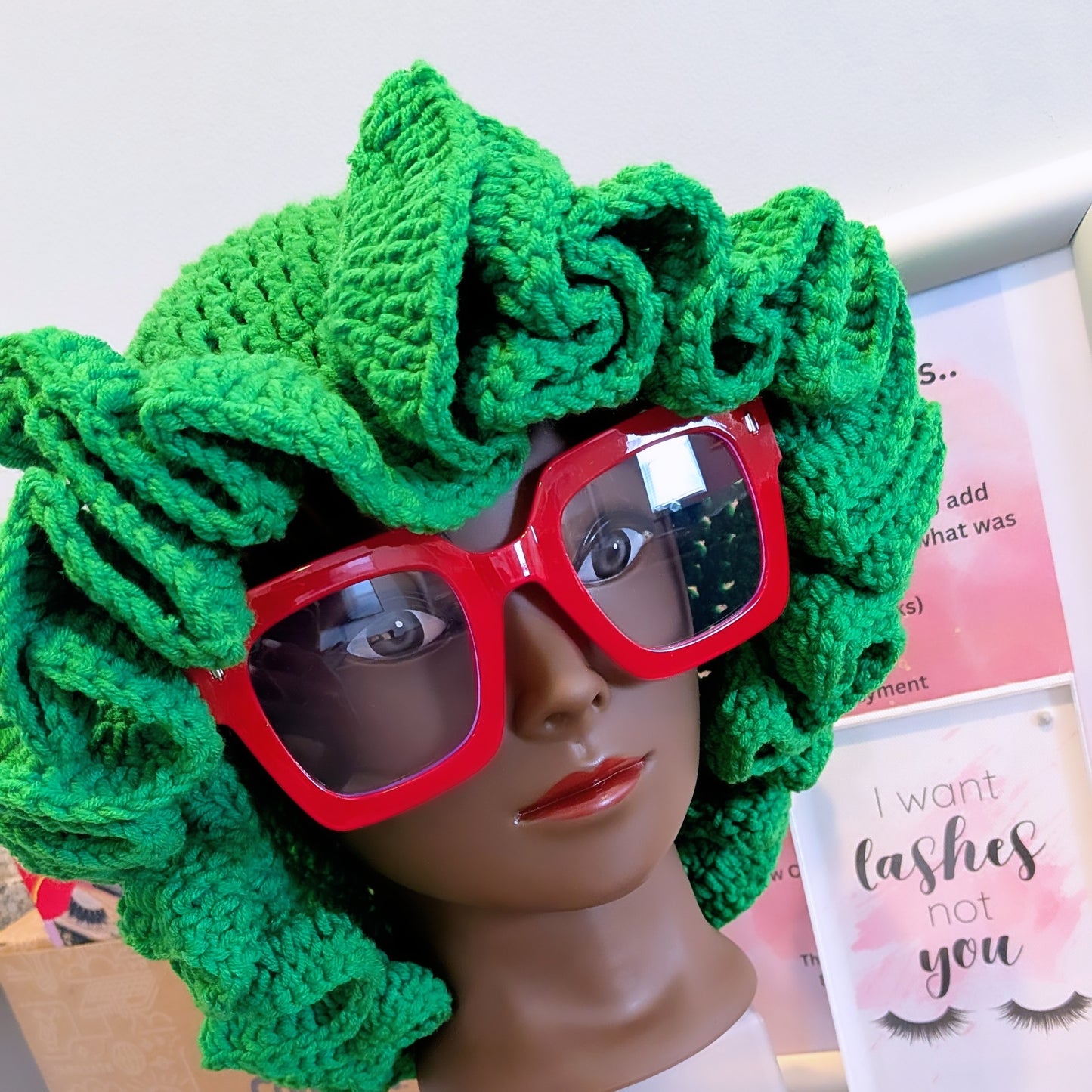 Knit Bucket Hat (Green)