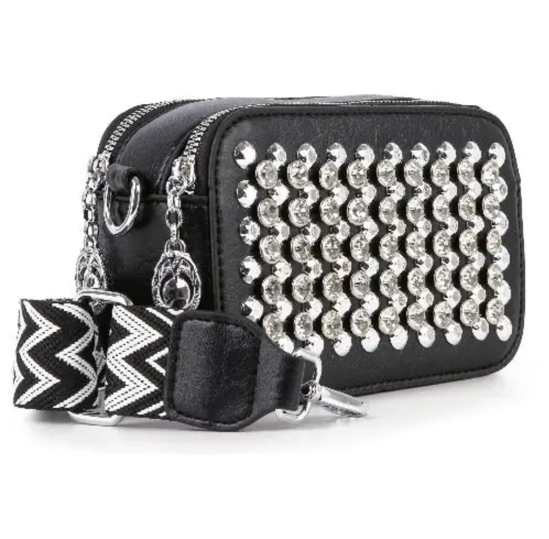Bold Studded Crossbody Bag