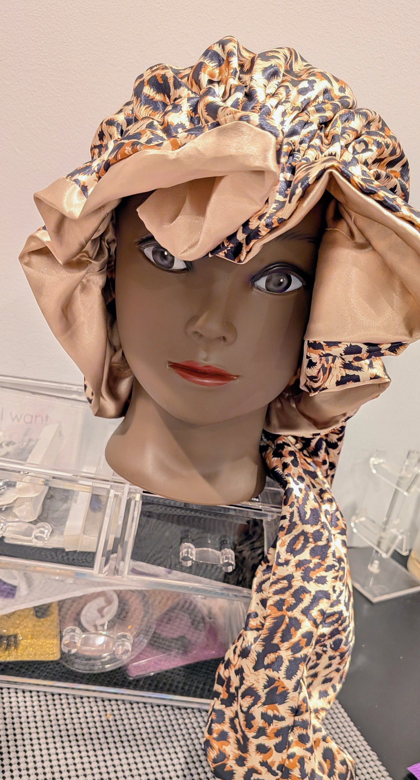Bonnet (Leopard Print)